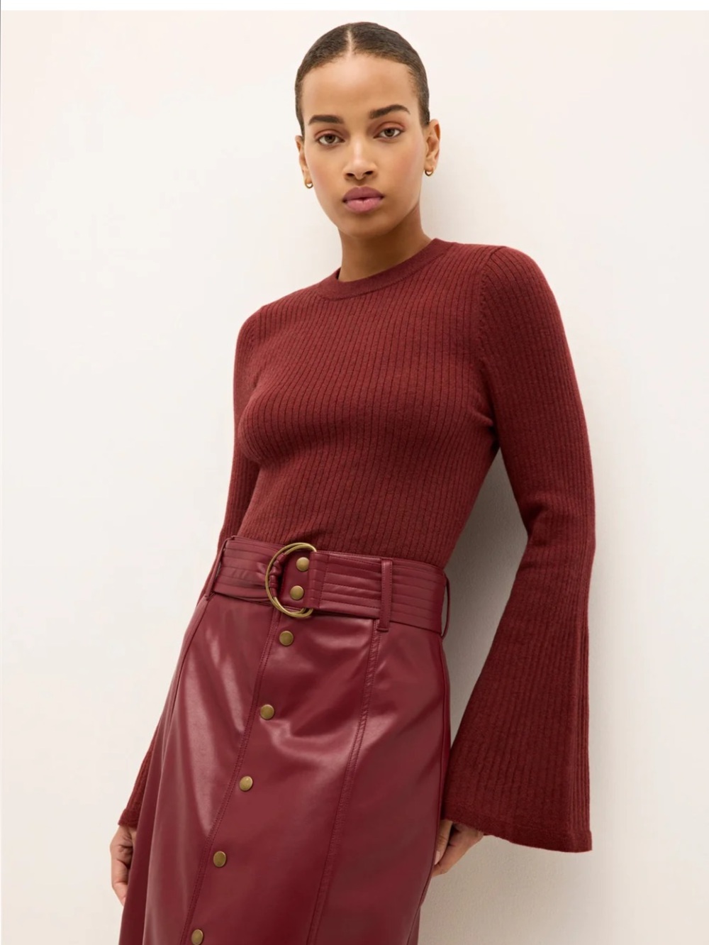 NWT Marie Oliver Carrey Sweater Top shirt rust